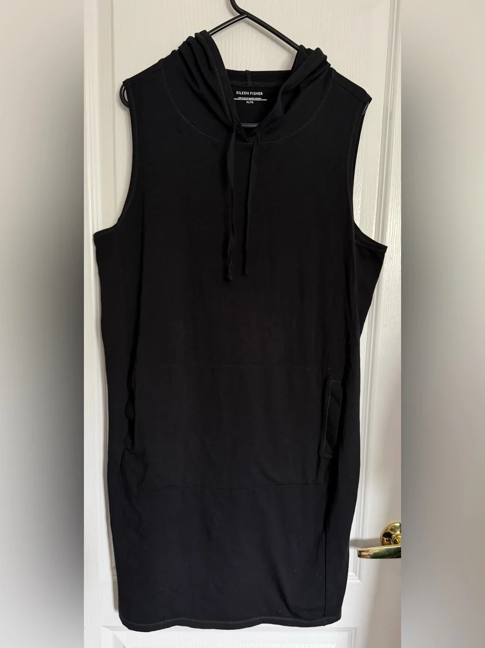 Eileen Fisher Black Sleeveless A-Line Tunic - Picture 1 of 5